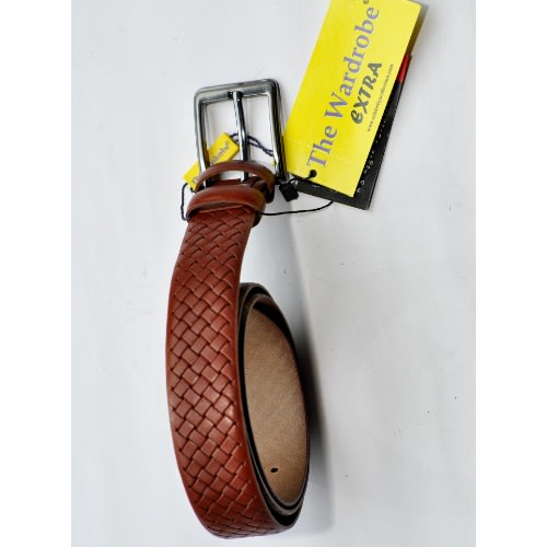 Men Leather Draft Belt- Deep Brown Mb-9630