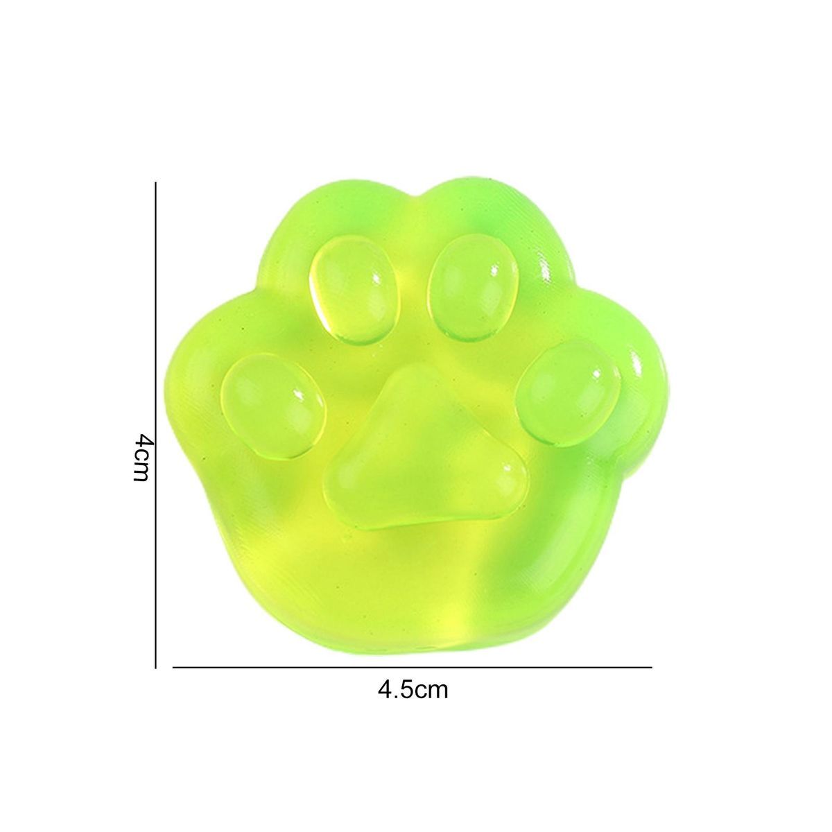 3Pcs Fidget Squishes Toys Squeezing Cat Paw Fidget Squishes Toys Green
