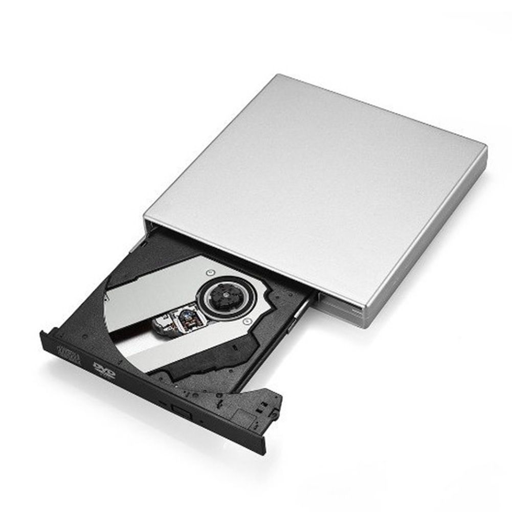 External DVD Drive USB 2.0 Slim Optical DVD ROM RW CD Writer 24 Speed Optical Drive Burner Reader For Laptop Desktop Tablet DVD