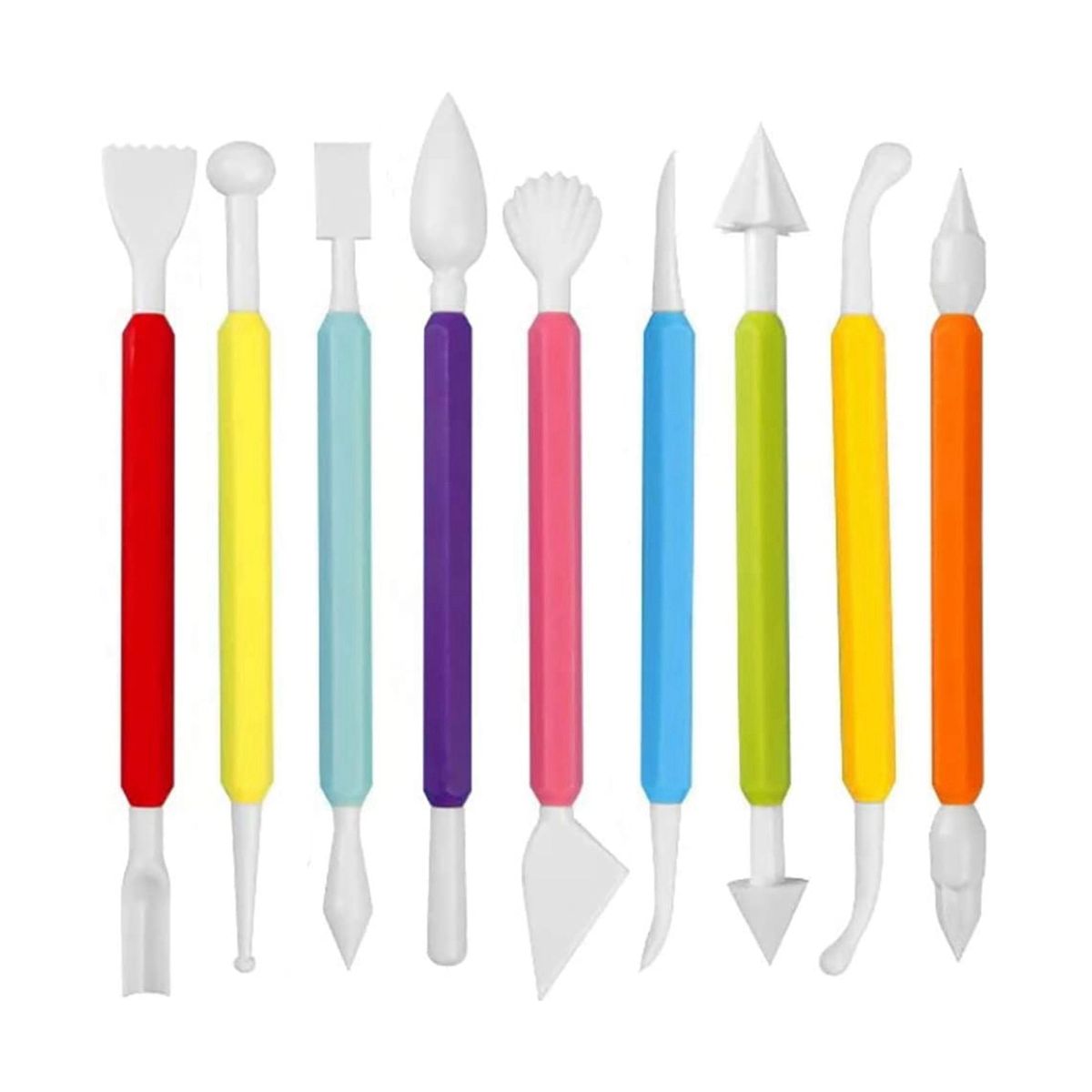 9Pcs Fondant Modeling Tools Set Paste for Cake Decorating Cake Marshmallow Sculpting Tools Set