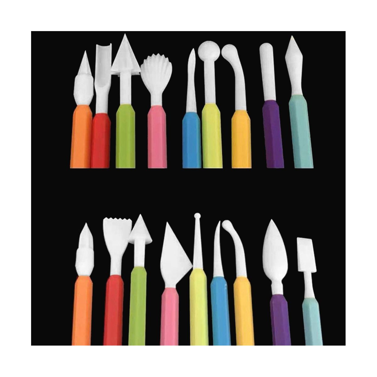 9Pcs Fondant Modeling Tools Set Paste for Cake Decorating Cake Marshmallow Sculpting Tools Set