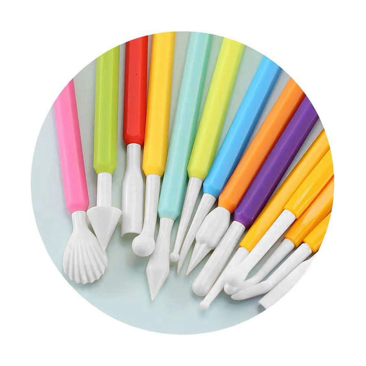 9Pcs Fondant Modeling Tools Set Paste for Cake Decorating Cake Marshmallow Sculpting Tools Set