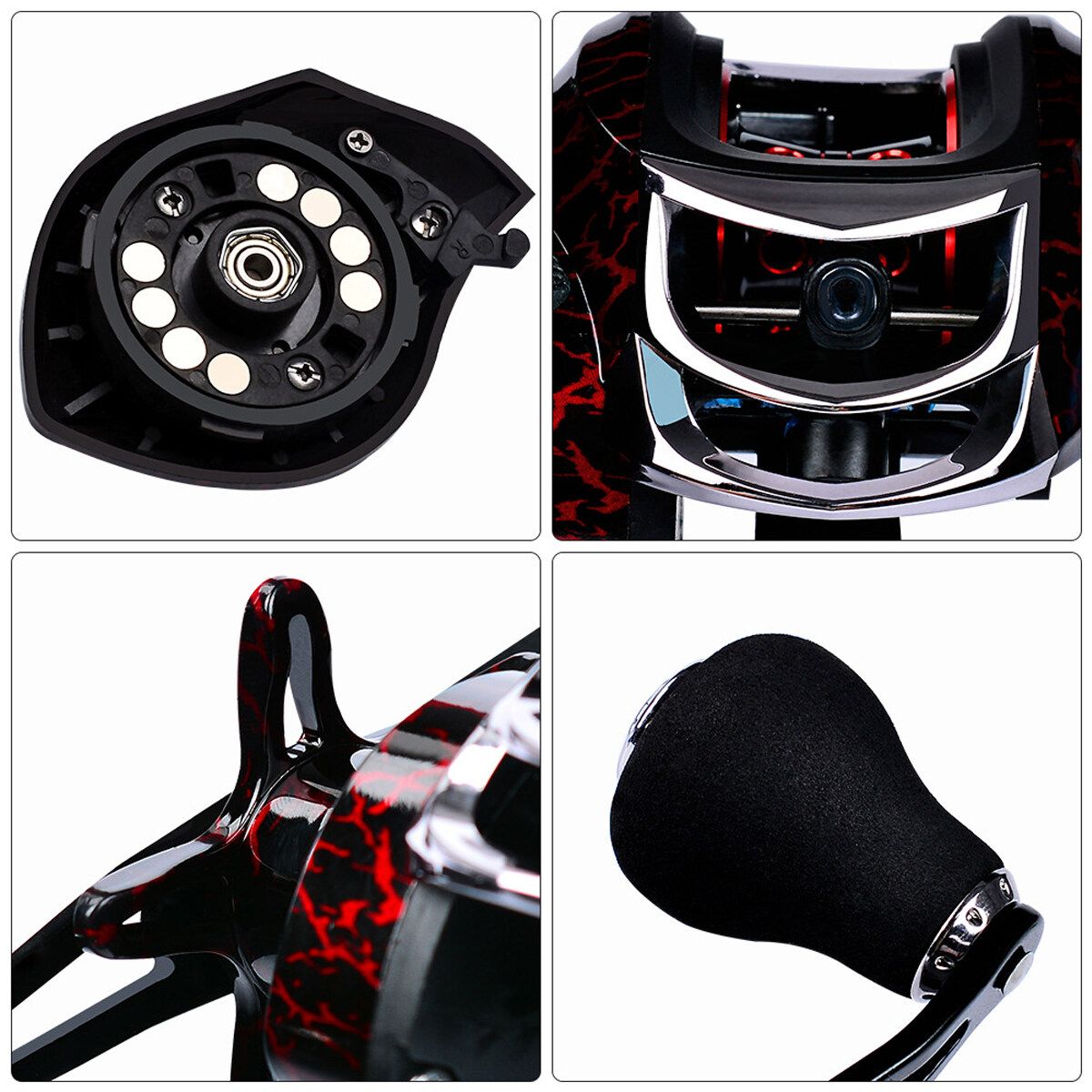18+1 BB Low Profile Magnetic Braking System Casting Reel Reels Bass Fish Left