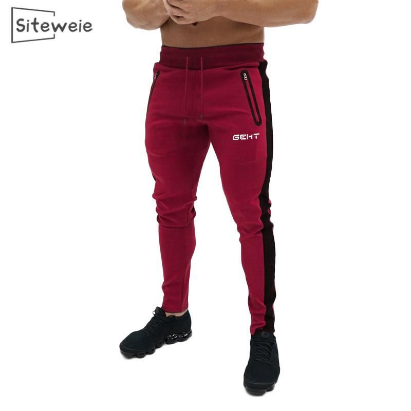 High Quality Elastic Pants for Mens Bodybuilding Clothing   Pants L246