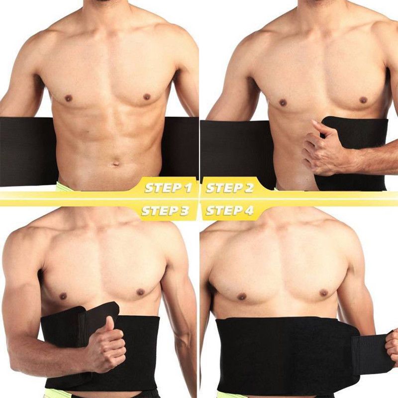 Waist Trainer Belt Women Men Body Shaper Suit Sweat Belt