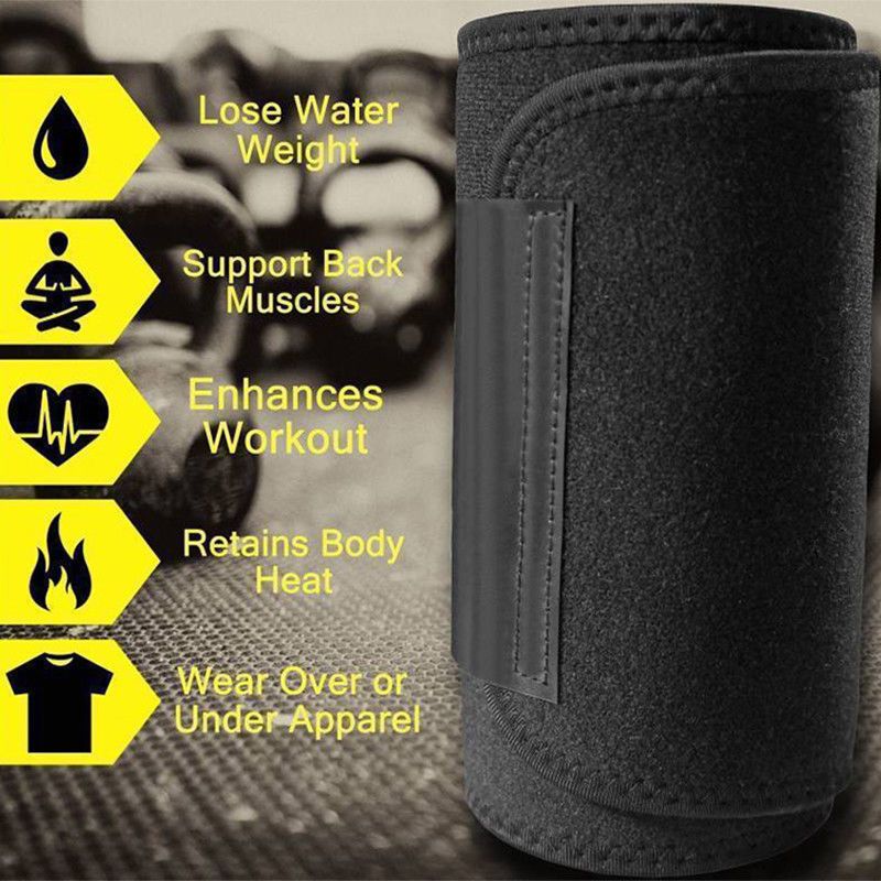 Waist Trainer Belt Women Men Body Shaper Suit Sweat Belt