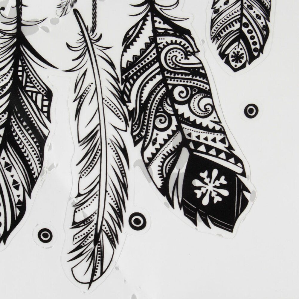 15x22cm For Macbook 11 12 13 15 17'' Feather Flower Decal Sticker Vinyl Skin Decor Skin PVC