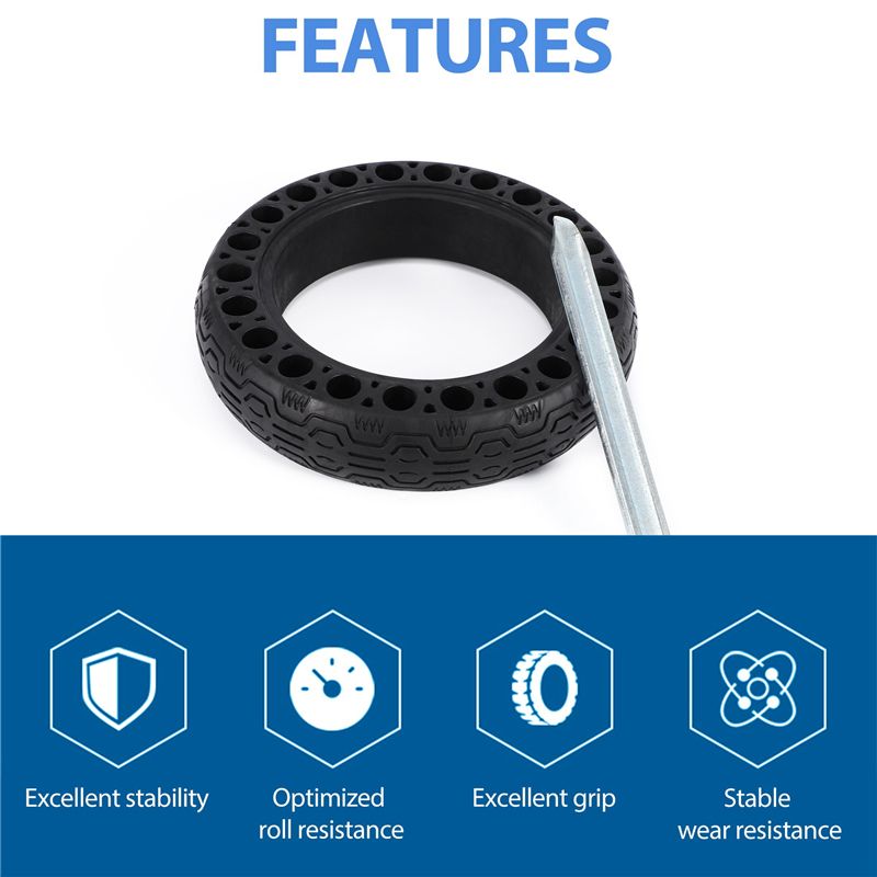 10 Inch Rubber Solid Tires Electric Scooter Honeycomb Shock