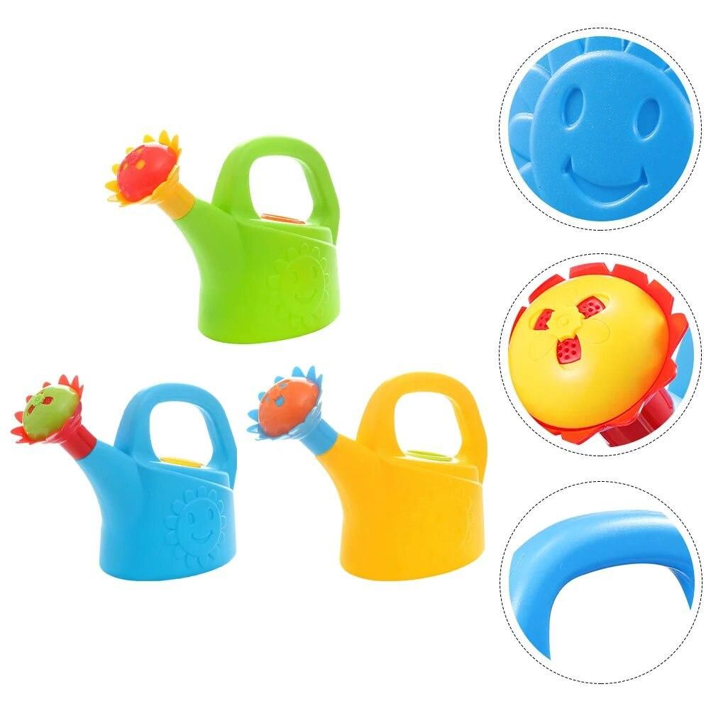 3 Pcs Infant Bath Toys Chicken Watering Can Bathing Supply Kids Plastic Garden Take Household Child