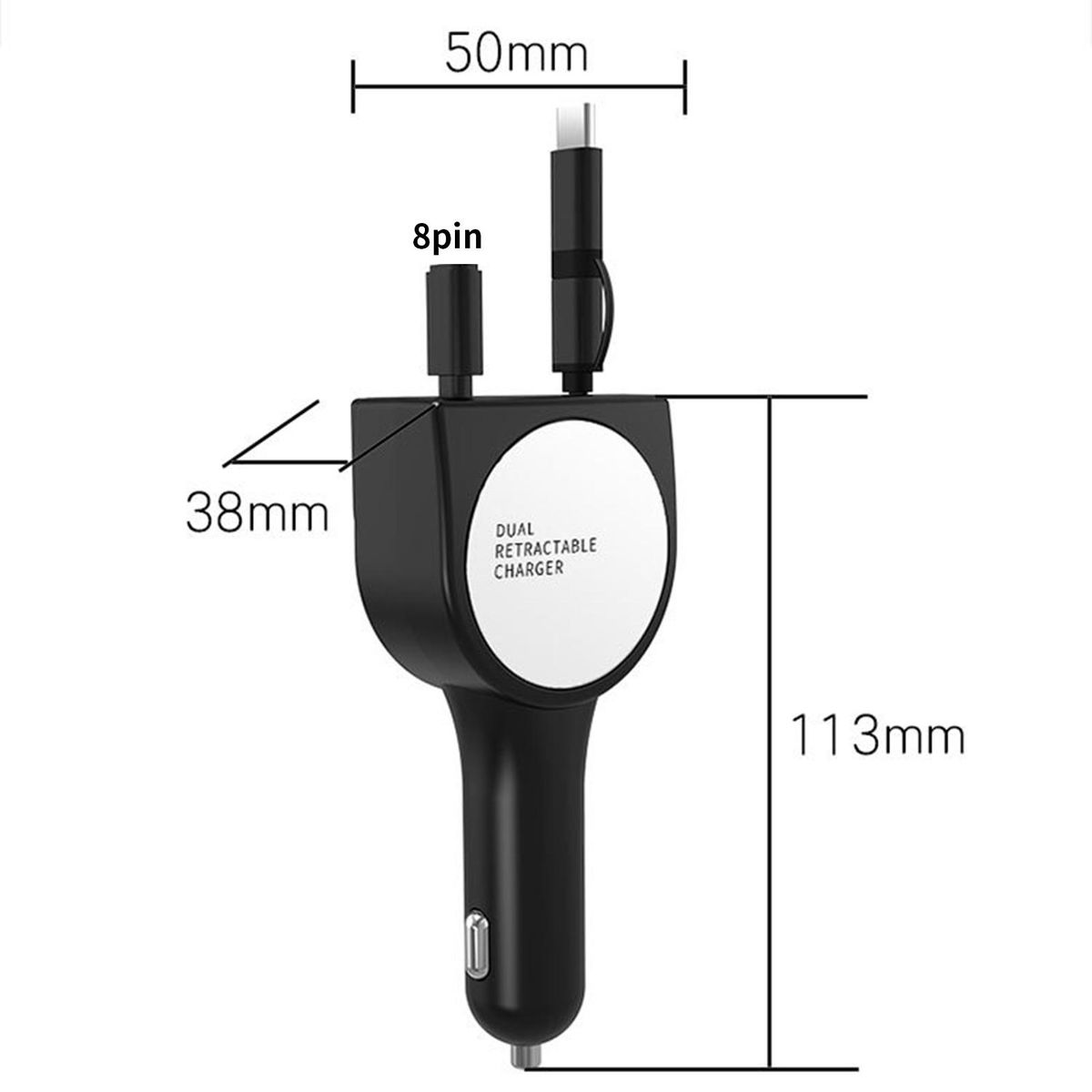 Car Phone Charger QC 3.0 Car Phone Charger Adapter Black