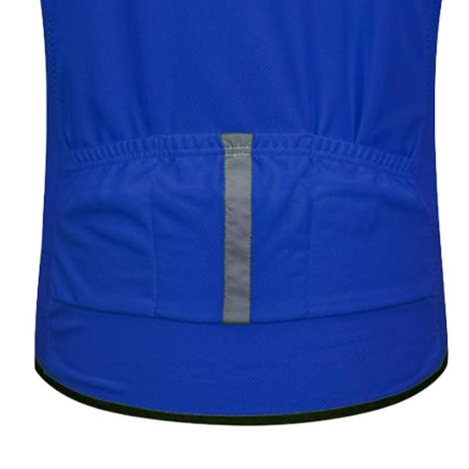 Unisex Premium Long Sleeve Jersey Top T-shirt Bike Bicycle Blue XL