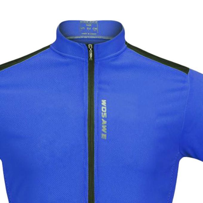 Unisex Premium Long Sleeve Jersey Top T-shirt Bike Bicycle Blue XL