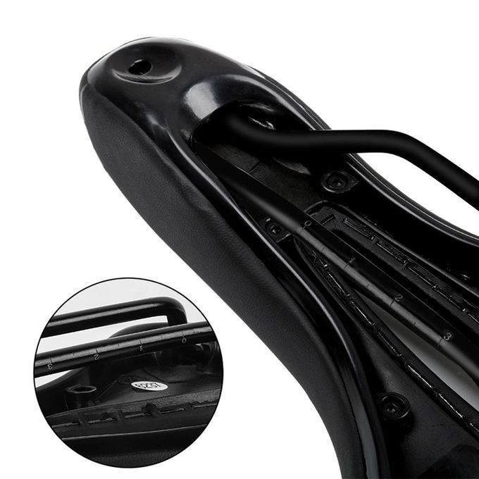 Bicycle Saddle Road Bike Seat Soft Seat Hollow Black+Green