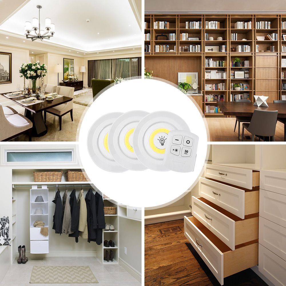 3PCS Wireless LED Light Touching Lamp Night Light With