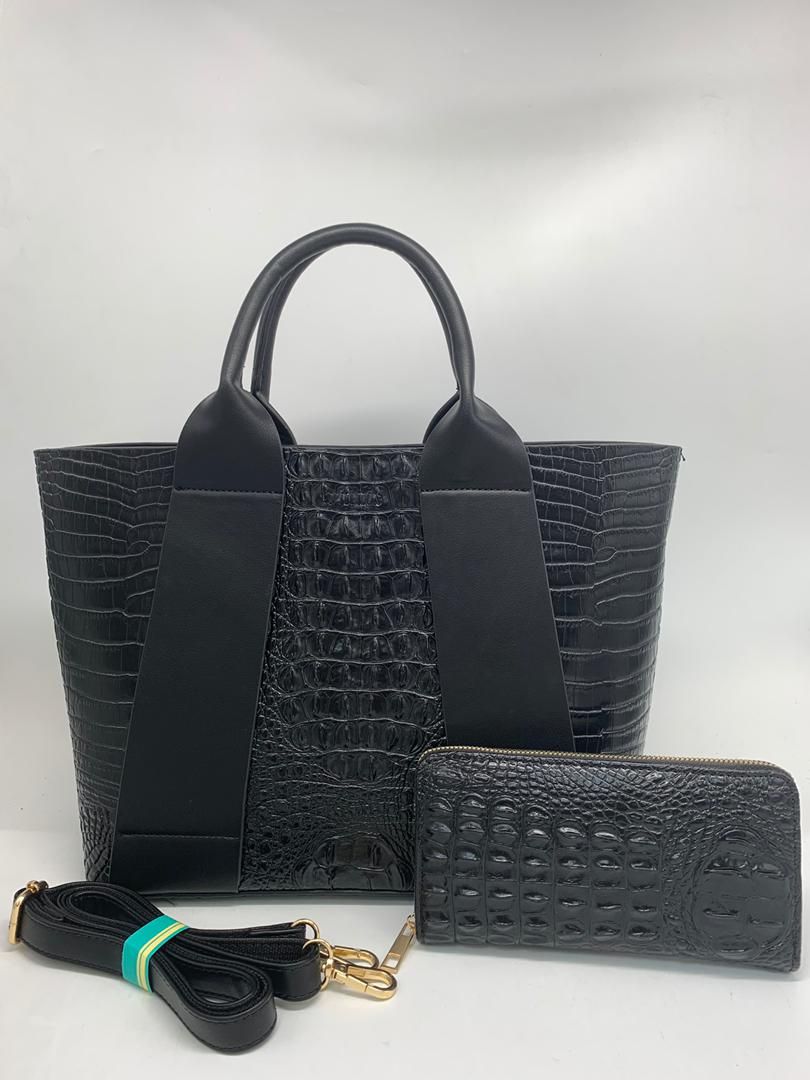 Gray Pearl 2 In 1 Luxurious Chopper Design Handbag For Women