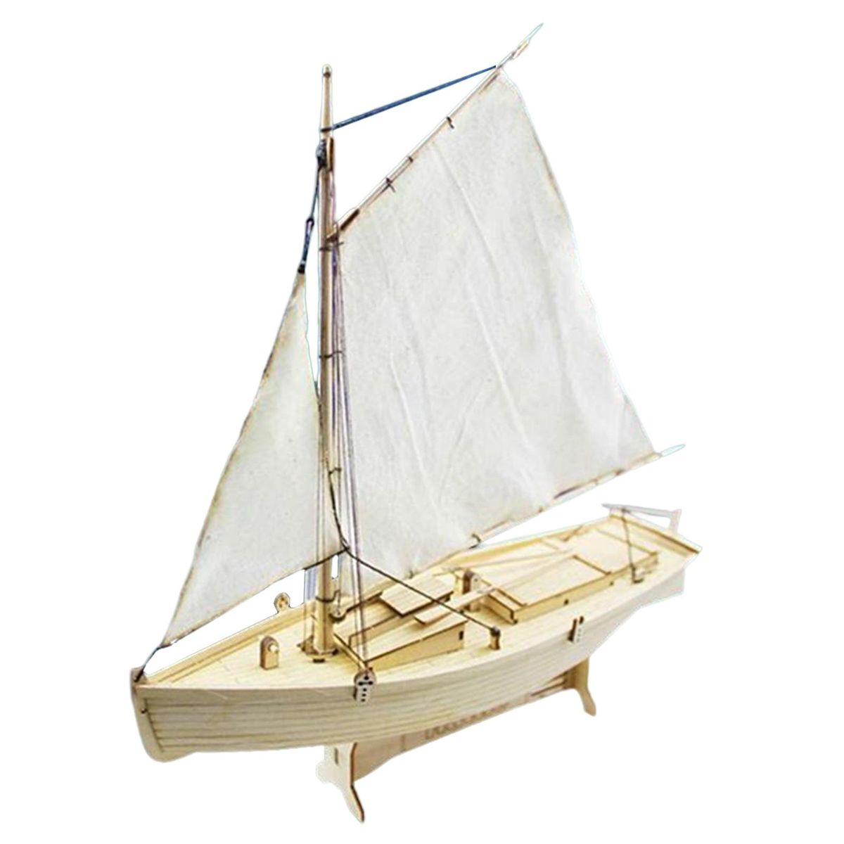 Sailboat Model Kit Assembly Puzzle Boat Construction Kit For Table