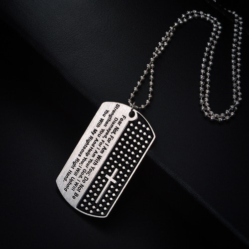 Christian Jewellery For Men With Scripture Pendant