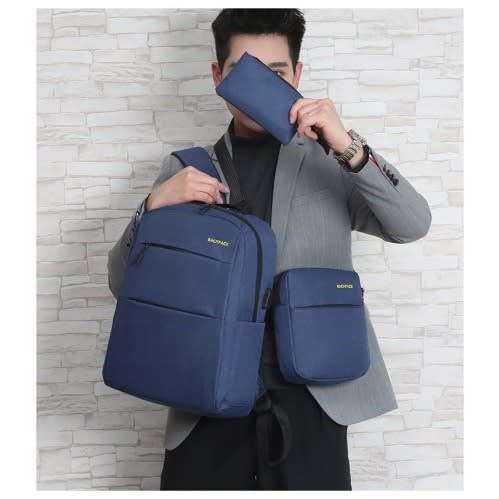 3 In 1 Backpack  For 15inches Laptop - Blue