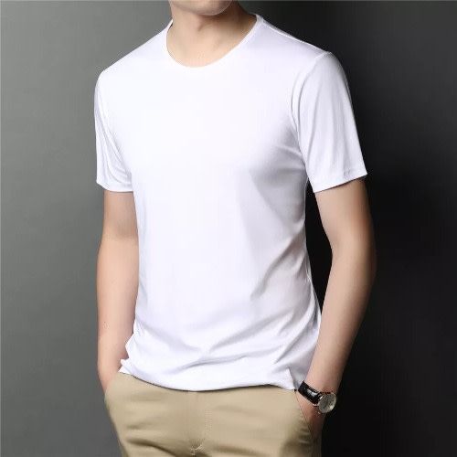 Men's T-shirts - White + Black + Blue & Ash - 4pcs