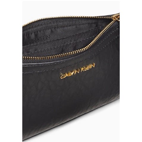 Large Top Zip Wristlet, Black