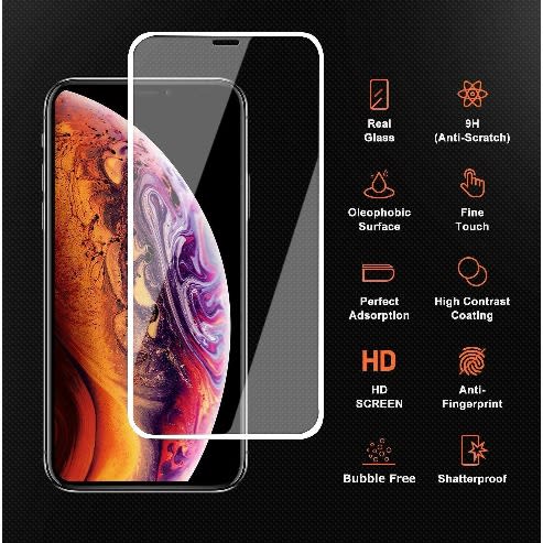 Screen Protector For iPhone XS - White