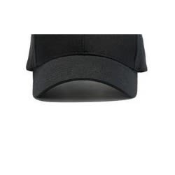 Plain Face Cap - Black