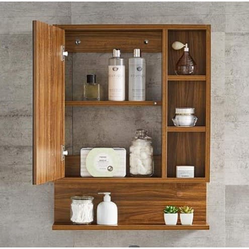 Wall Mounted Dressing Mirror With Storage