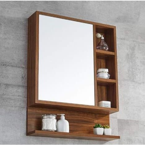 Wall Mounted Dressing Mirror With Storage