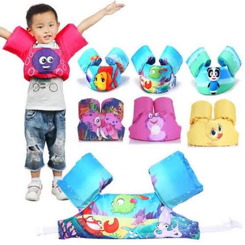 Children's Arm Ring Life Vest Jacket - Navyblue