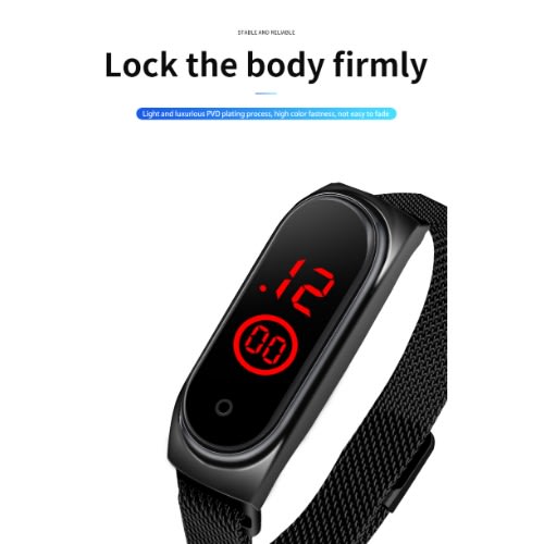 LED Digital Watch - Black