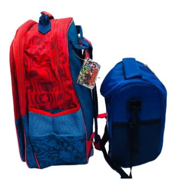 Marvel Avengers Back To School Backpack School Bag With Matching Lunch Bag