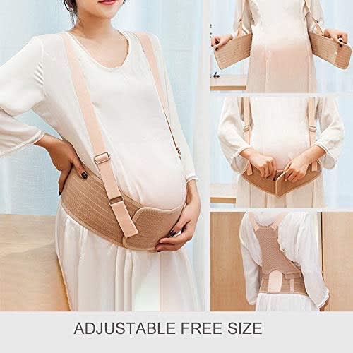Back & Shoulder Support Maternity Pregnancy Belt - Beige