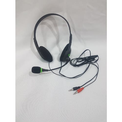 Stereo Headset With Dual 3.5mm Jacks &  Noise-cancelling Mic