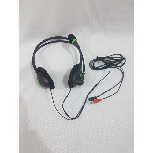 Stereo Headset With Dual 3.5mm Jacks &  Noise-cancelling Mic