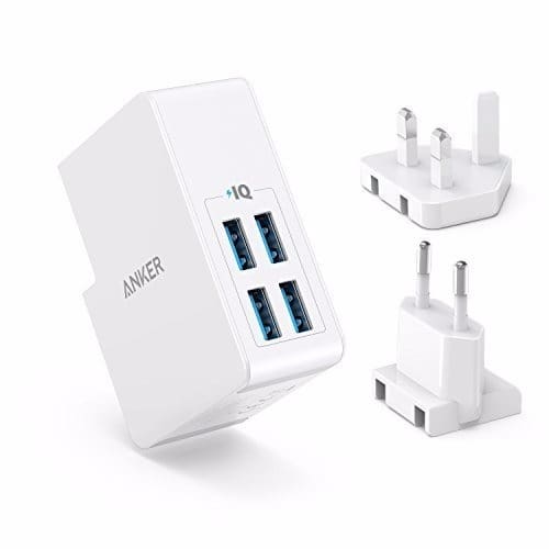 PowerPort 4 Lite - White 4-Port USB Wall Charger