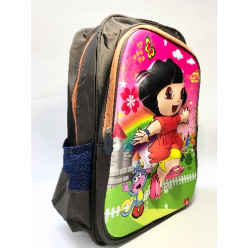 Embossed Dora Cartoon School Bag