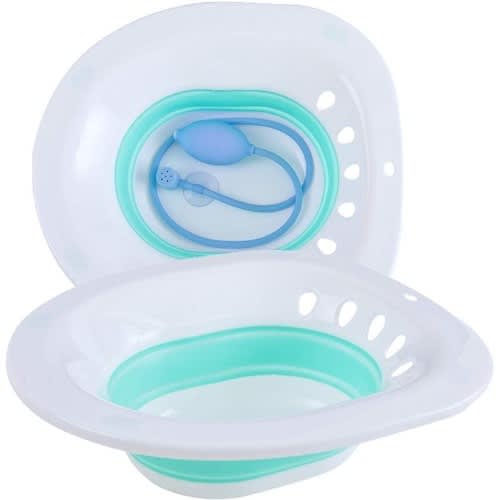 Collapsible Sitz Bath With Flusher