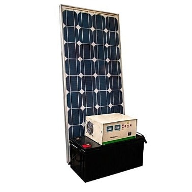 1kva Intelligent Inverter + 100ah Battery + 200 Watt Solarpanel & Pwm Charge Controller