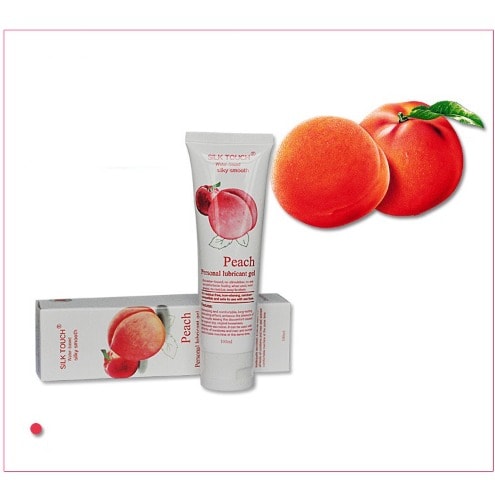 Silk Touch Fruit- Flavored Water Based Sex Lubricant - Peach Flavor  - 100ml