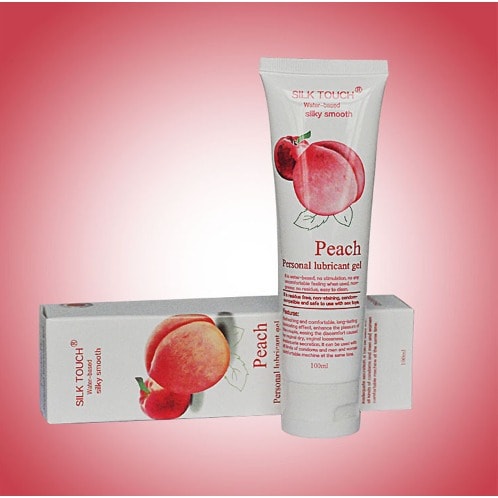 Silk Touch Fruit- Flavored Water Based Sex Lubricant - Peach Flavor  - 100ml