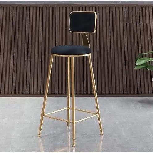 Set Of 2 Executive Barstool - Black And White