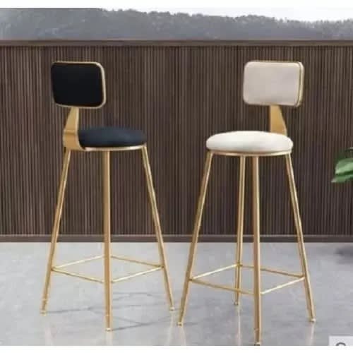 Set Of 2 Executive Barstool - Black And White
