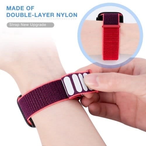 Nylon Watch Band For Apple Watch Series  44mm/42mm - Red