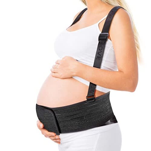 Shoulder & Back Straps Support Maternity Pregnancy Belt - Black