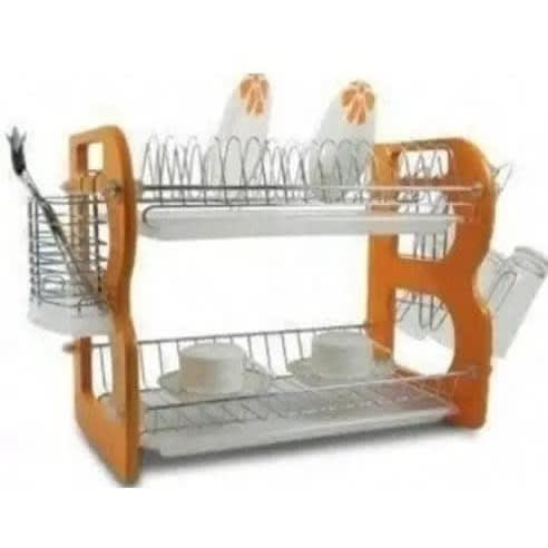 2-layer Dish Rack And Cutlery Holder