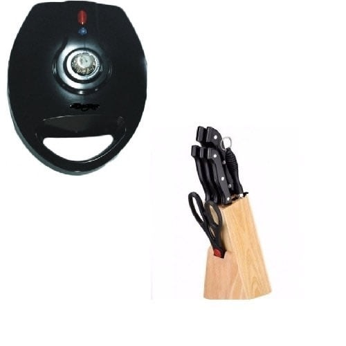 Knife Set And 4 Slice Sandwish Toster