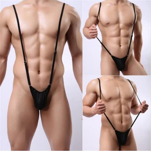 Adjustable Men's Over Shoulder Sling Thong Underwear