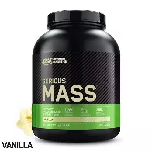 Optimum Nutrition Serious Mass High Protein Weight Gain Powder - Vanilla - 2.73kg