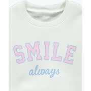 Girls Smile Always Ruffle Sweatshirt