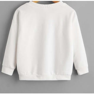 Girls Smile Always Ruffle Sweatshirt